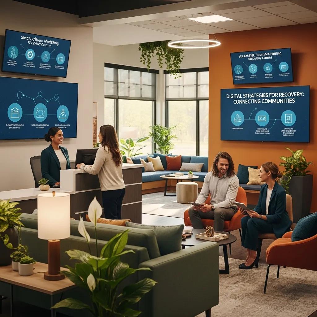 Welcoming recovery center reception area illustrating support and hope in addiction treatment