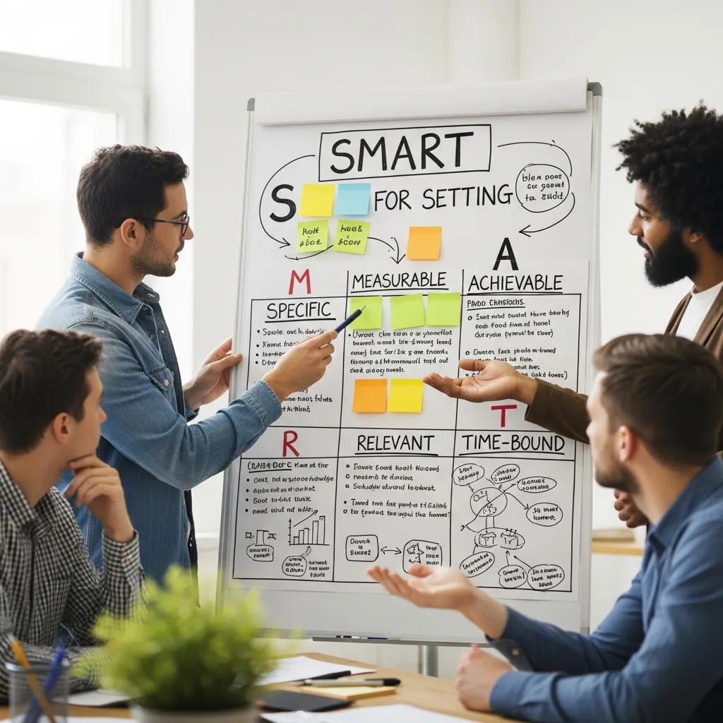 Visual representation of SMART criteria for effective sprint goals